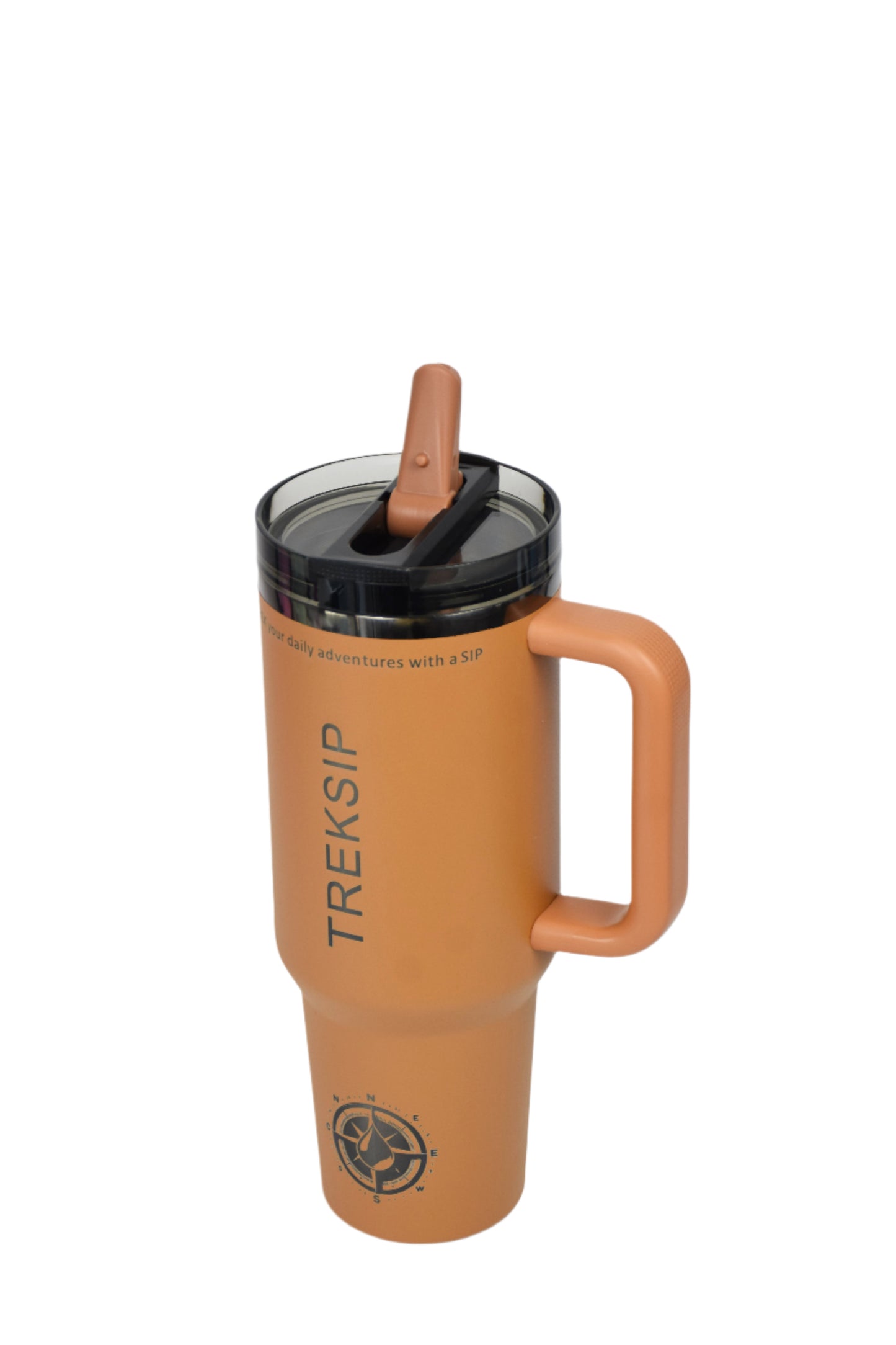 Treksip™ Caramel | Paille rabattable | Antifuite | Gobelet | 40 oz