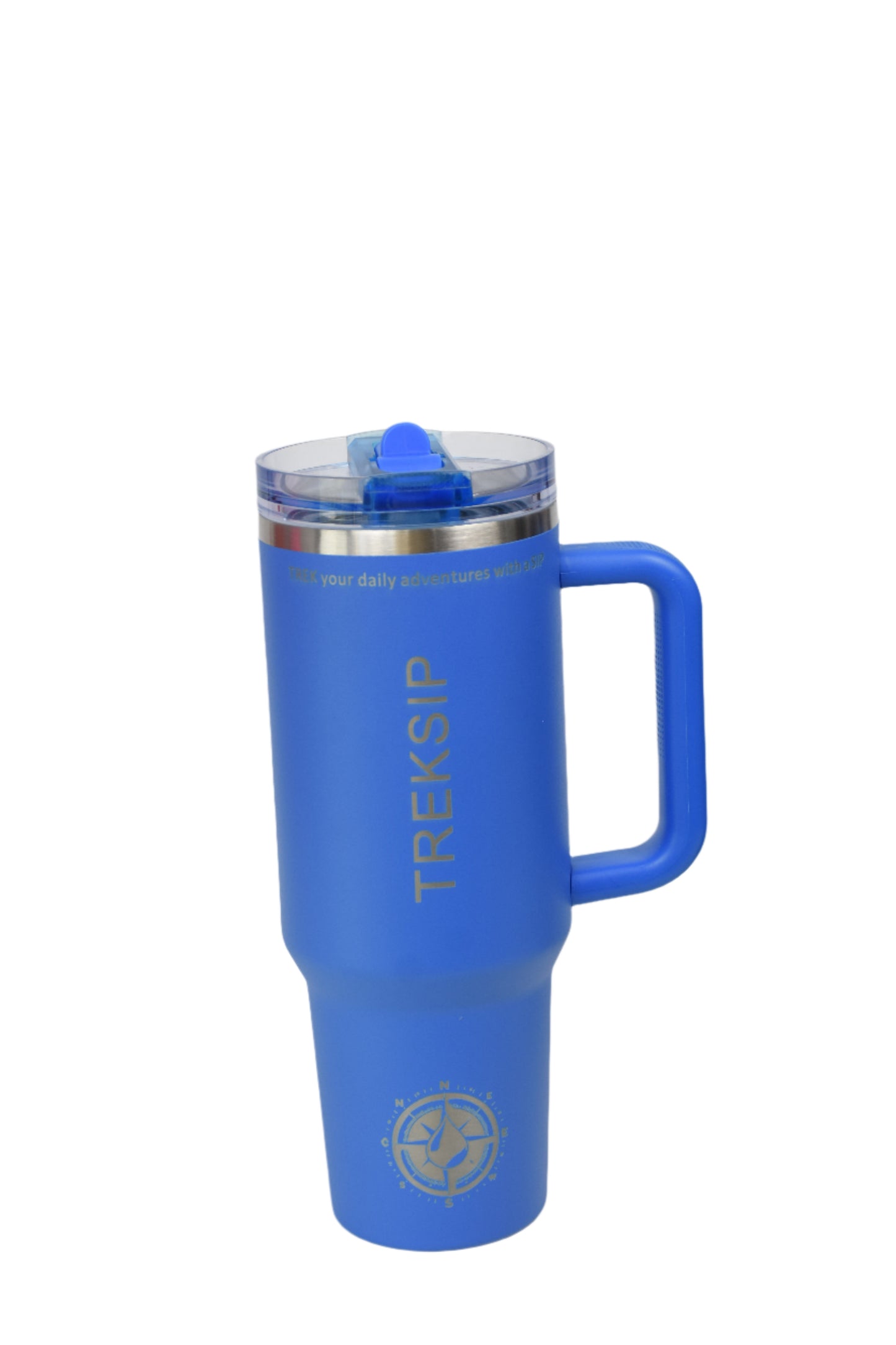 Treksip™ Bleu | Paille rabattable | Antifuite | Gobelet | 40 oz