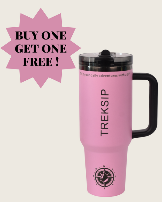 Paille à rabat Treksip™ Pink Glow | Gobelet anti-fuite | 1 134 g 